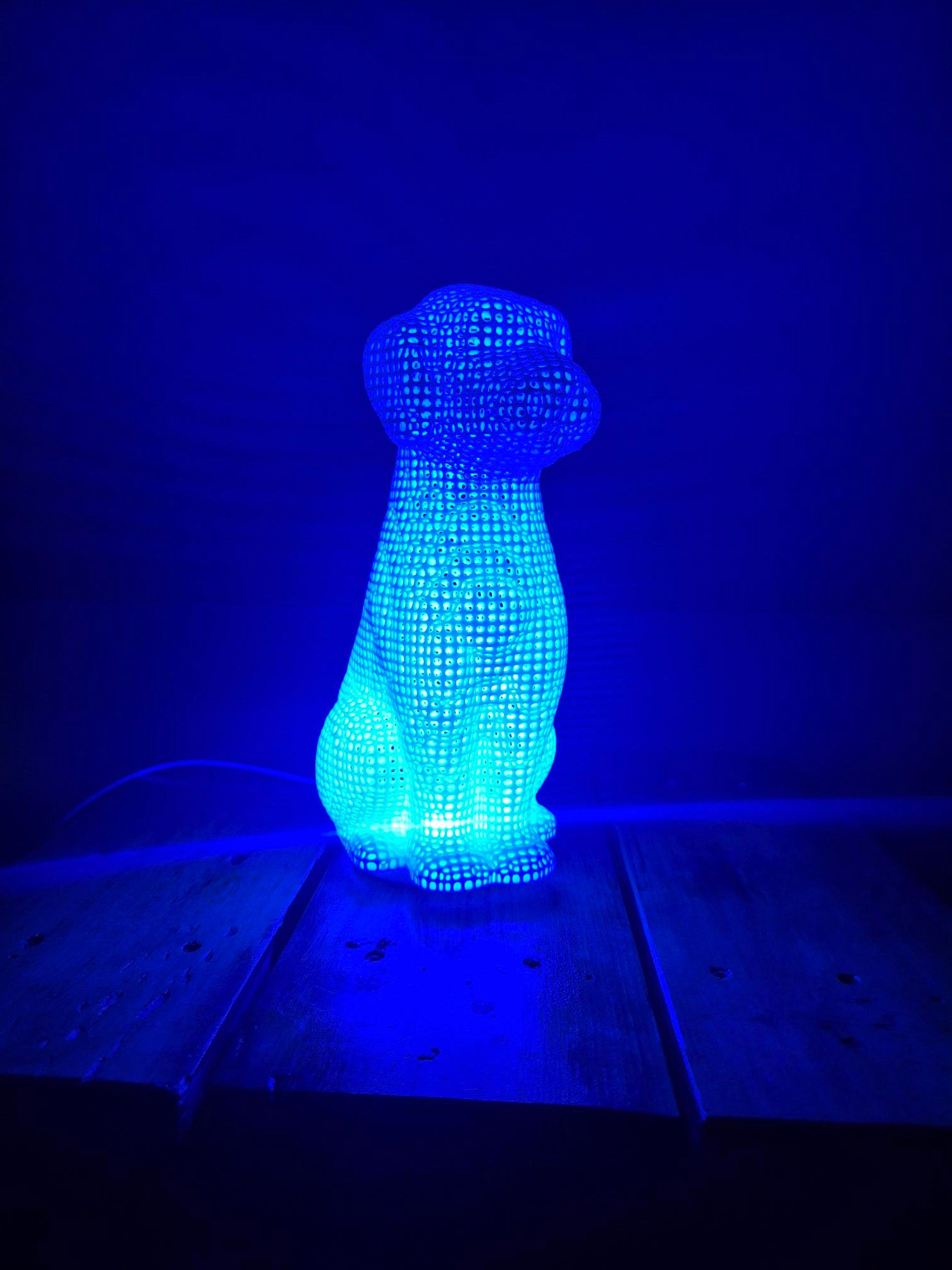 3D Printed Dog Lamp