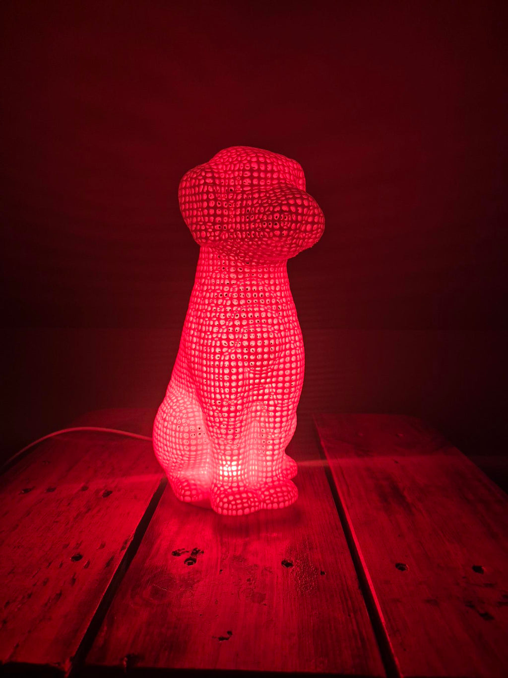 3D Printed Dog Lamp
