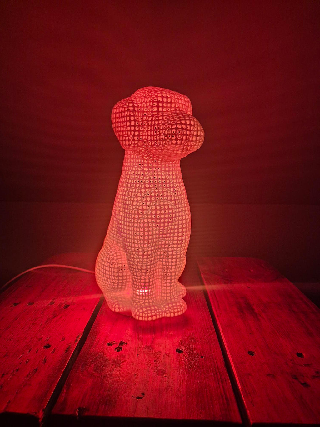 3D Printed Dog Lamp