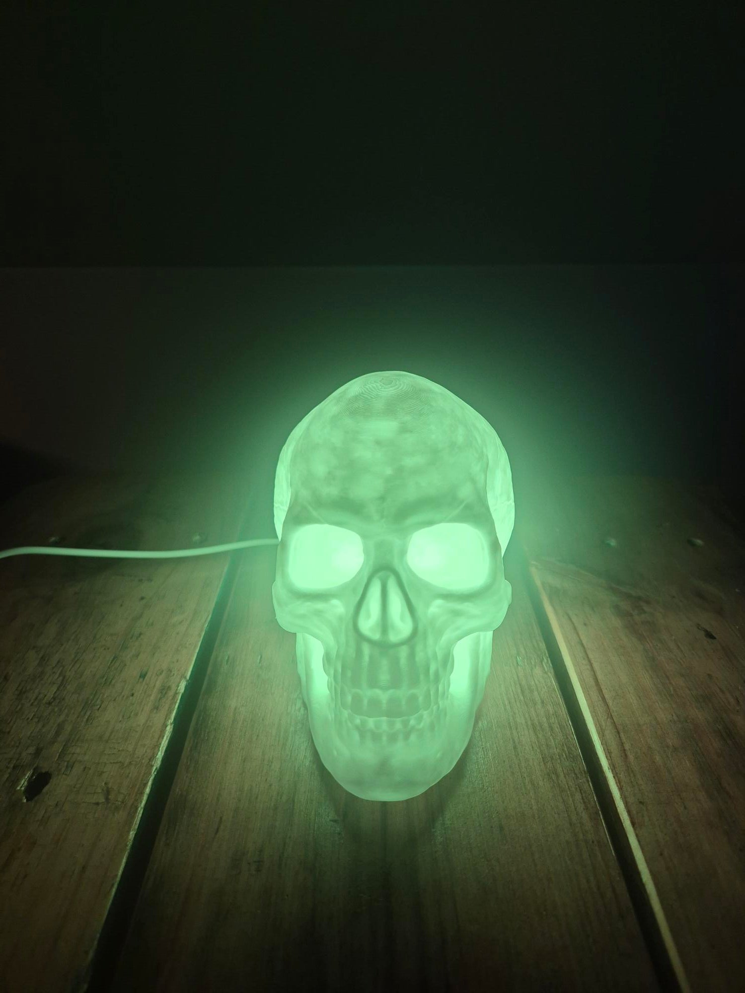 3D Printed Skull Lamp