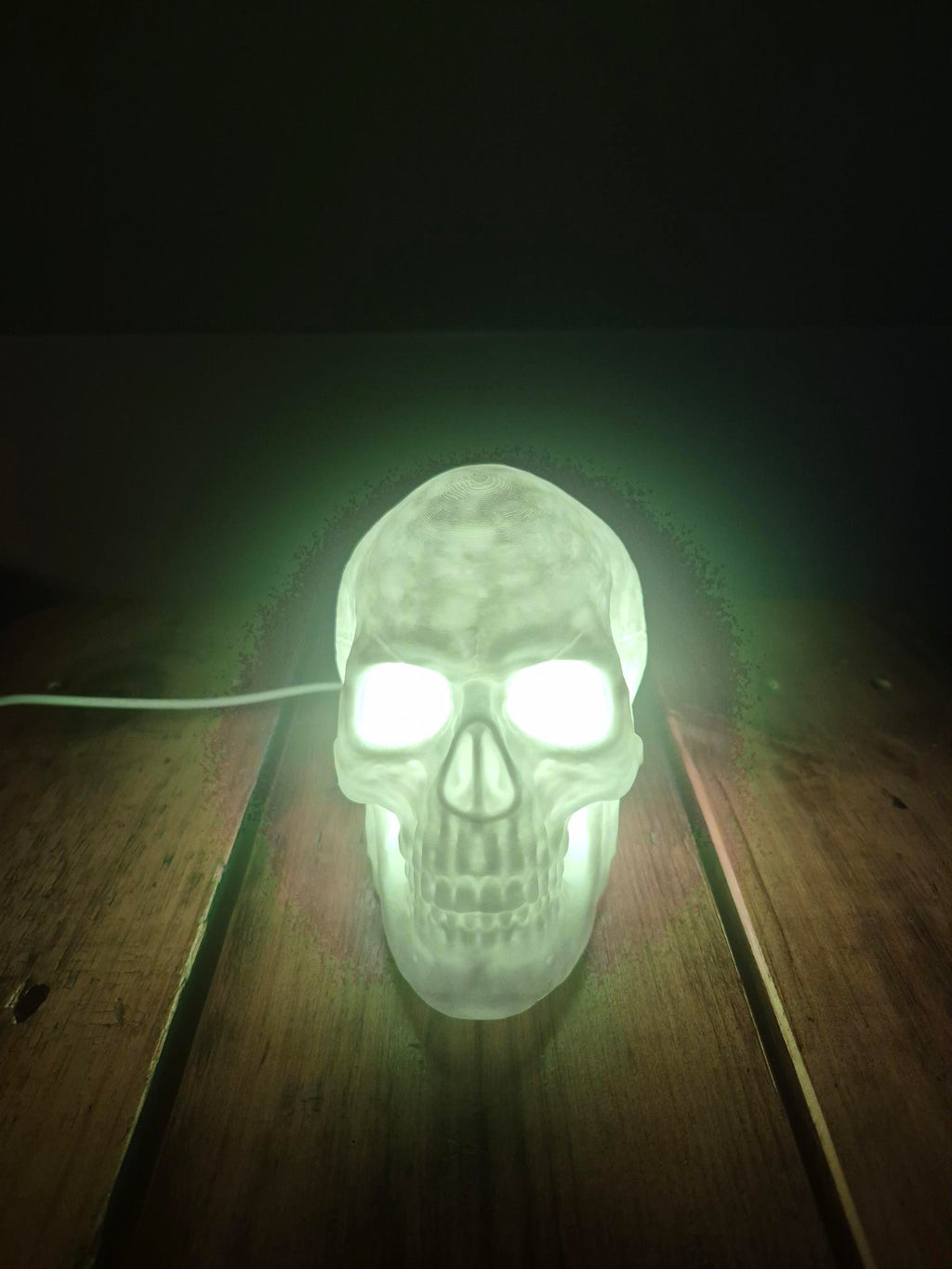 3D Printed Skull Lamp