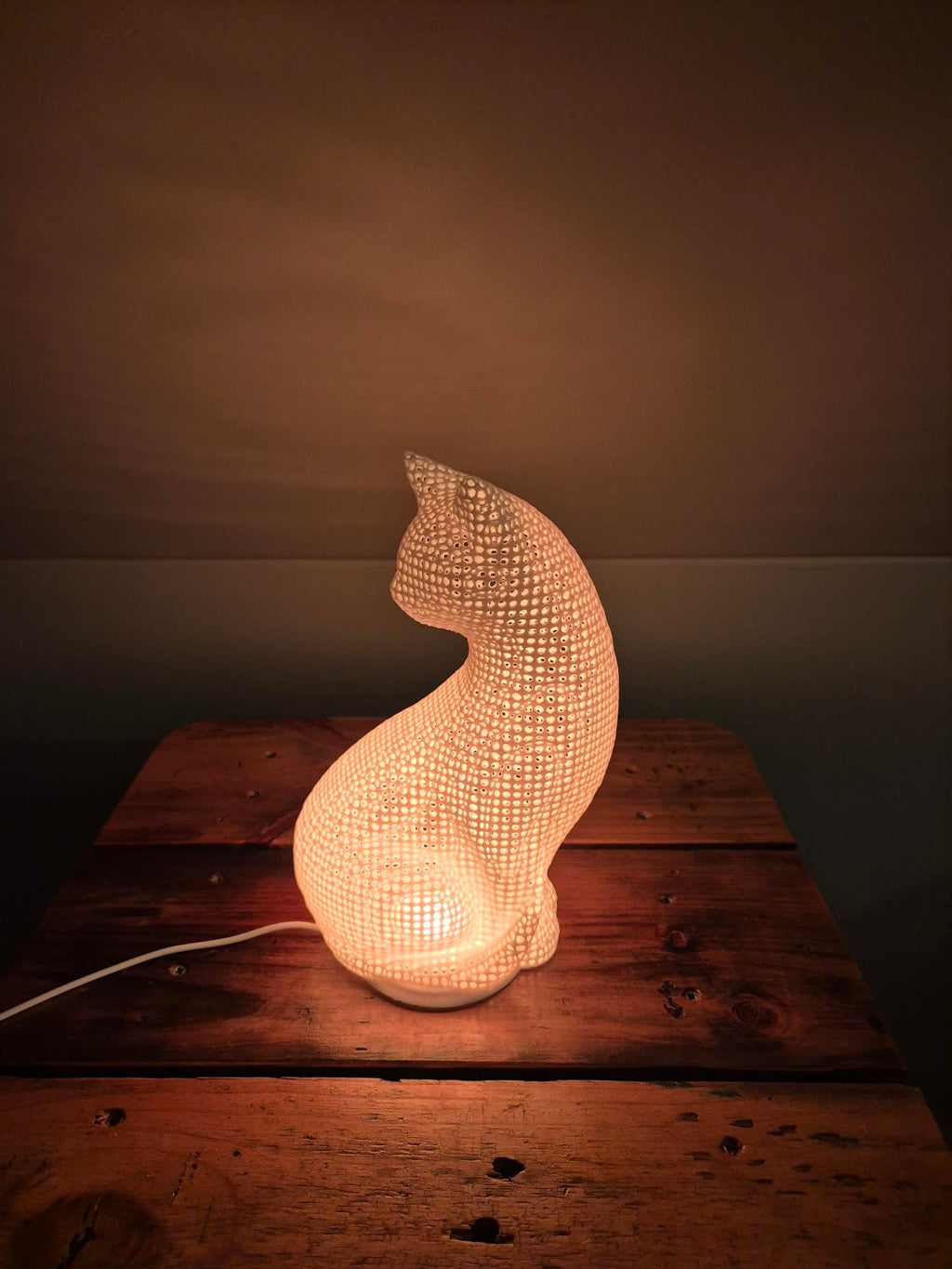 3D Printed Cat Lamp