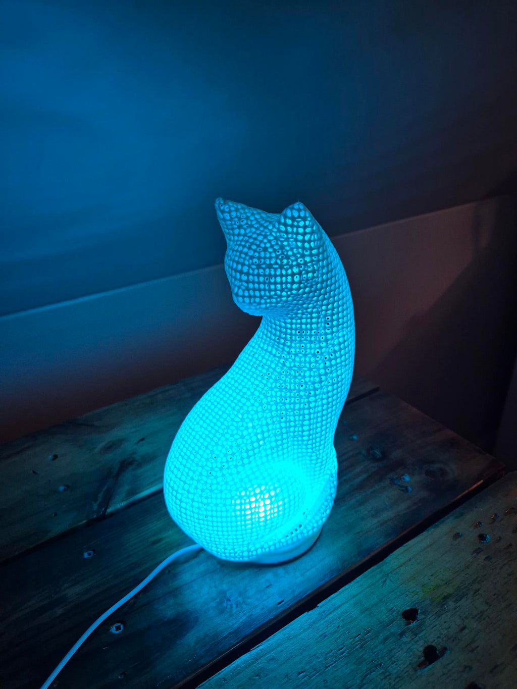 3D Printed Cat Lamp