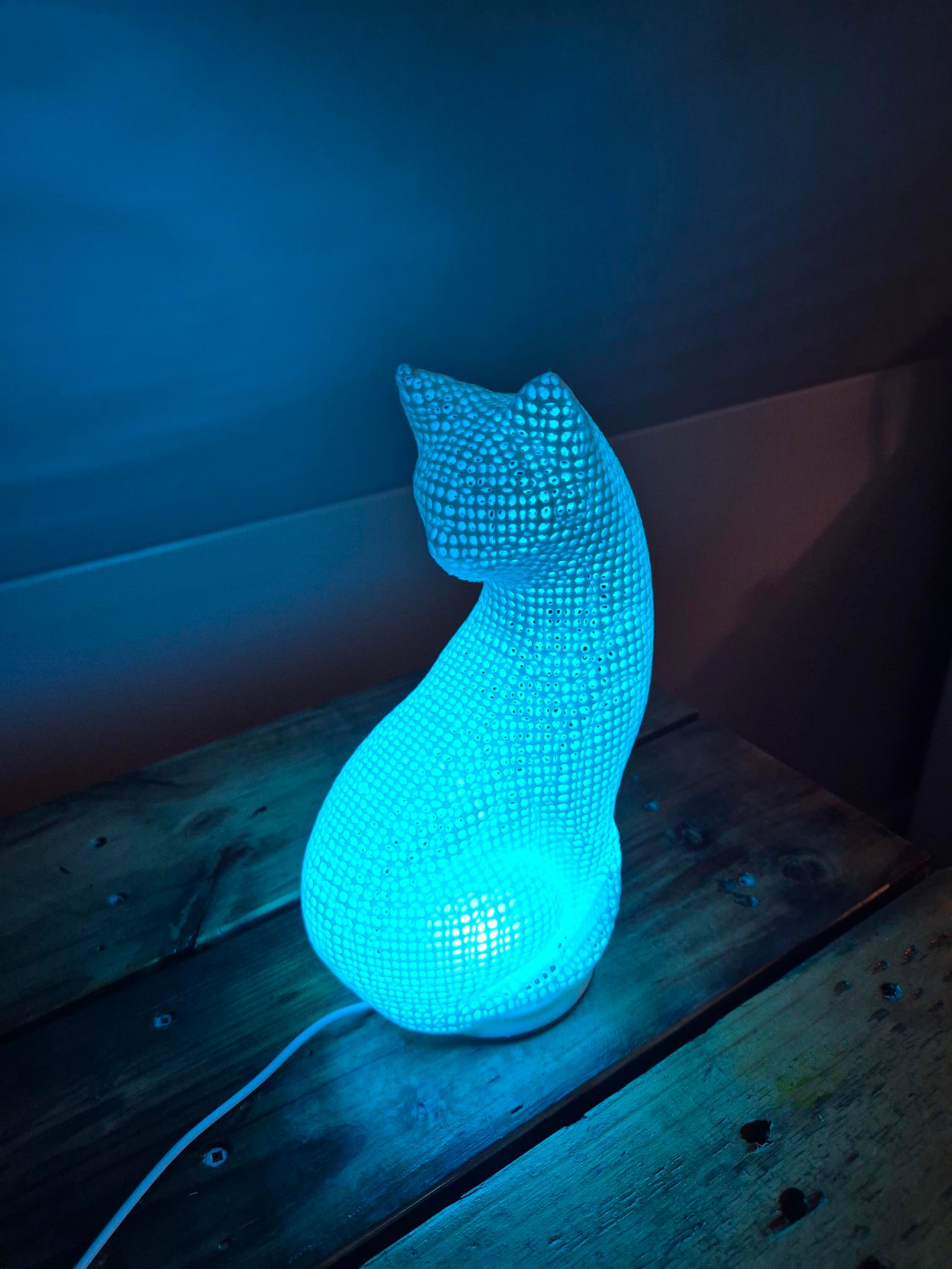 3D Printed Cat Lamp
