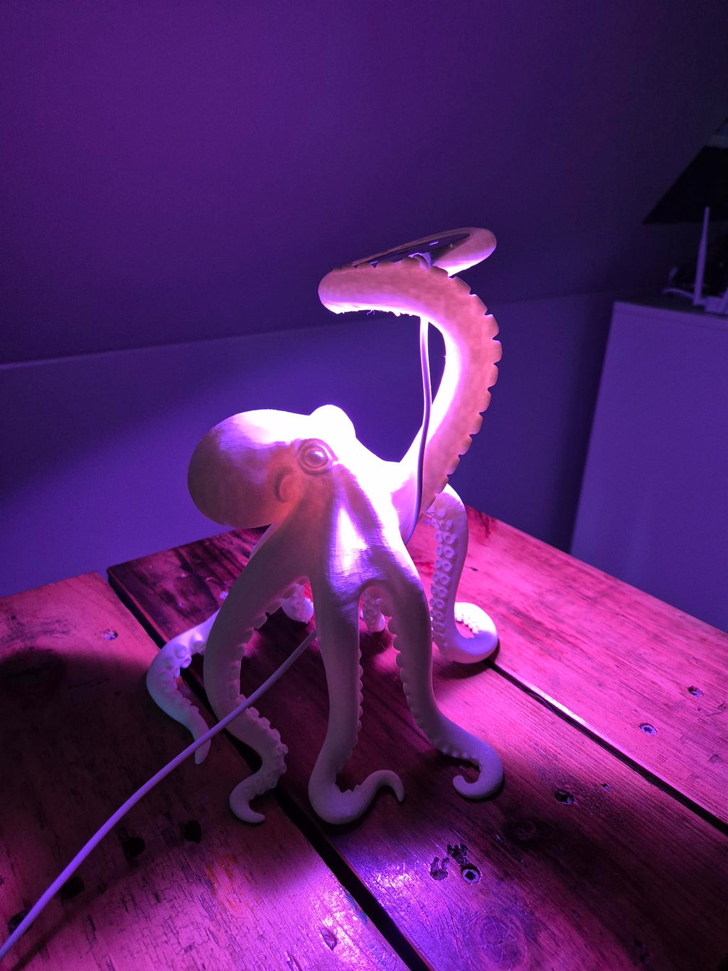 3D Printed Octopus Lamp