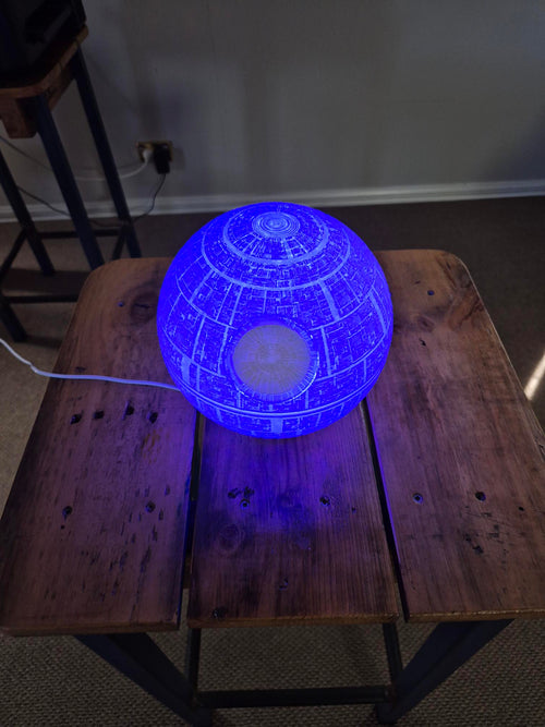 3D Printed Death Star Lamp