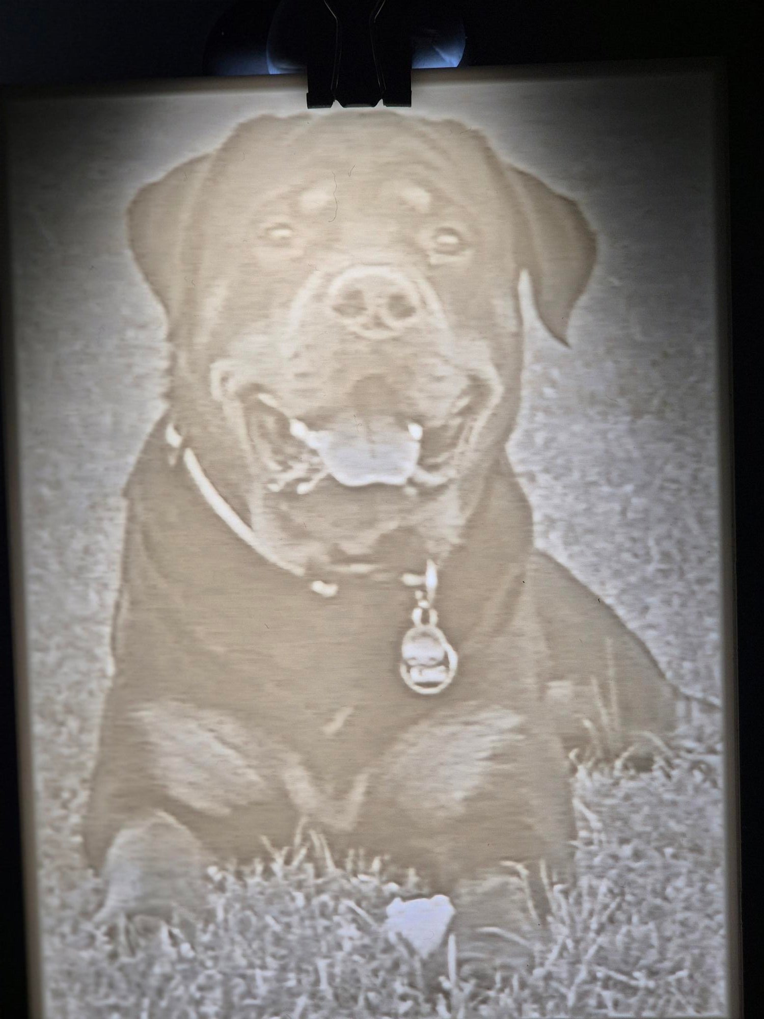 Custom Made Lithophane Picture Frame you supply the Image we created the Memory