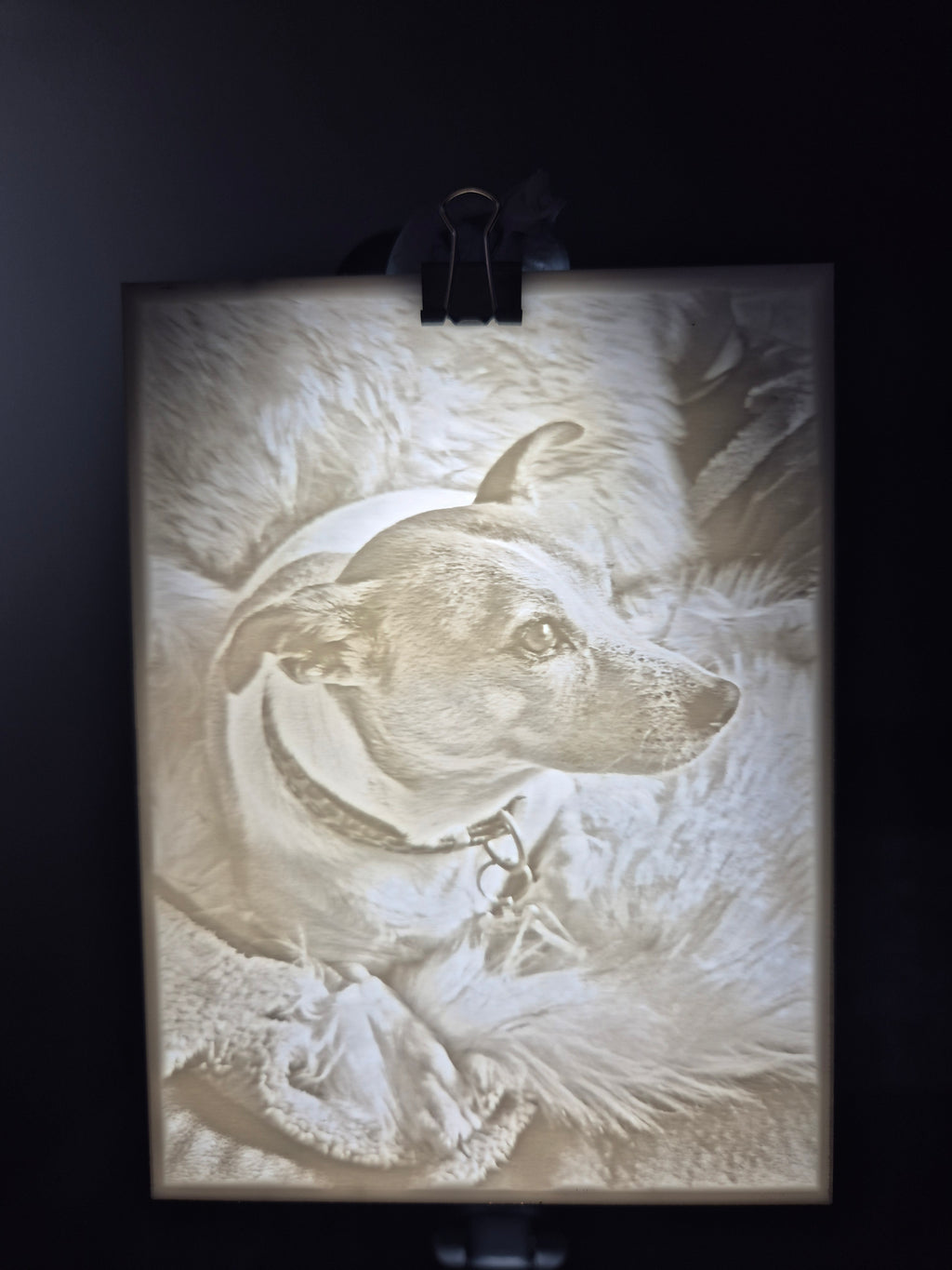 Custom Made Lithophane Picture Frame you supply the Image we created the Memory