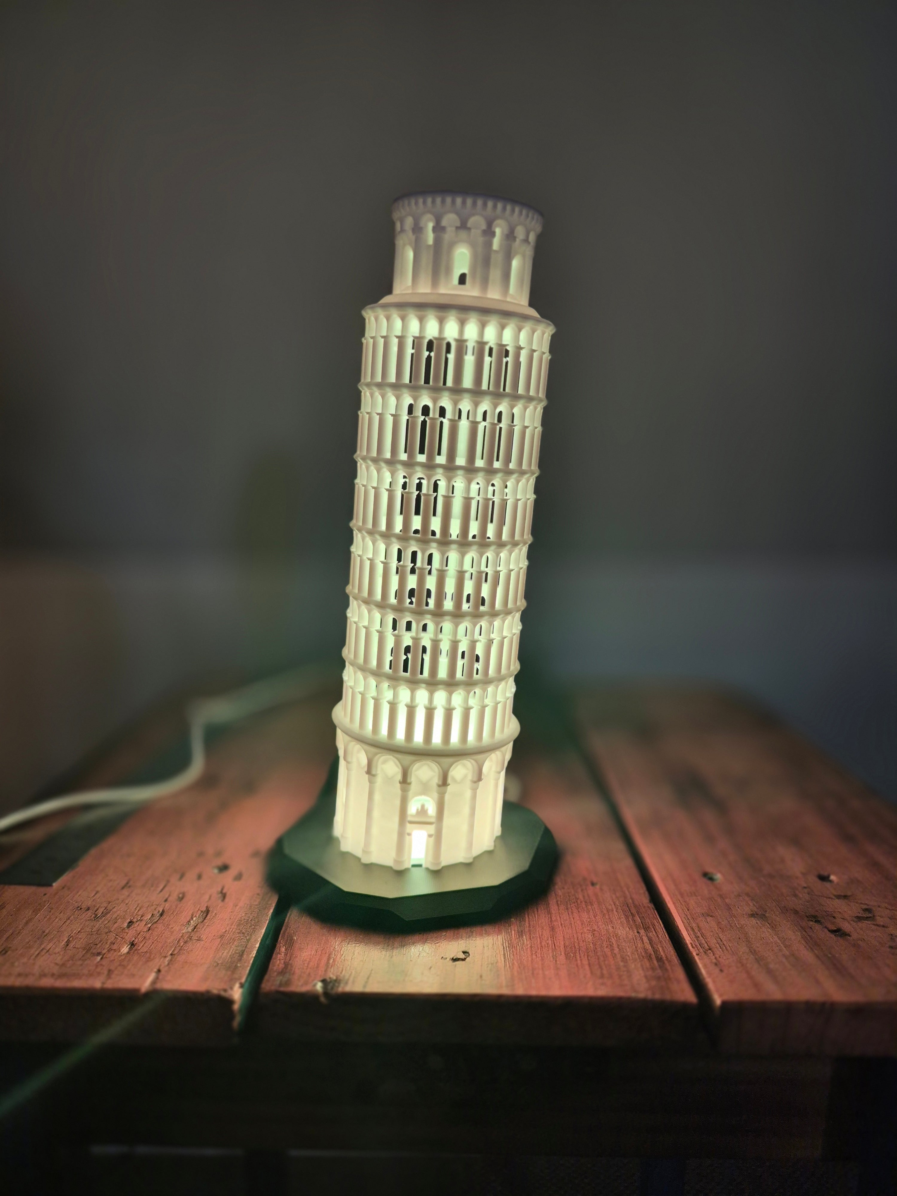 3D Printed Leaning Tower of Pisa.