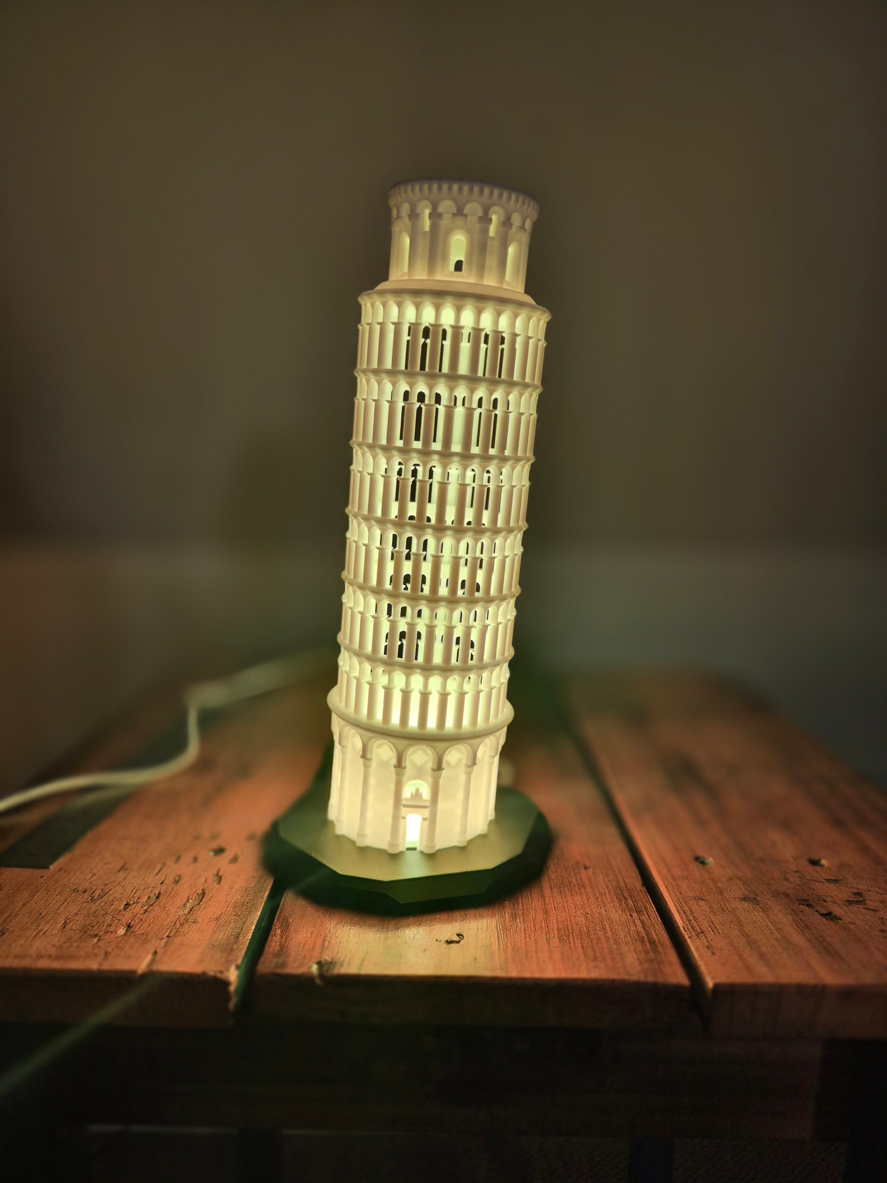 3D Printed Leaning Tower of Pisa.